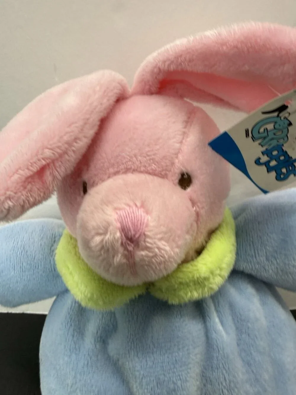Grriggles Puppy Buddy Bunny Rabbit Plush Dog Toy Pet Squeaker Toys 10” NWT